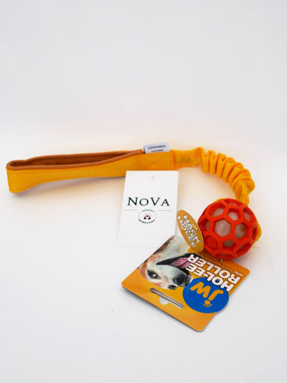 JW Pet Hol-EE Roller Bungee (med fårskinn)