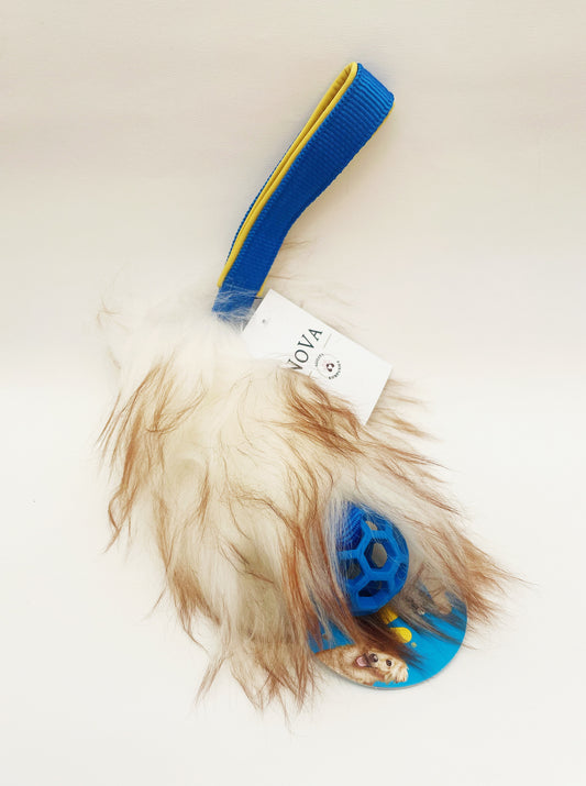 Sheepskin med JW Pet Hol-EE Roller
