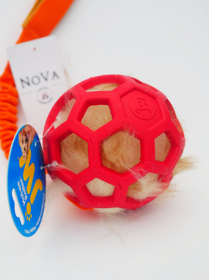 JW Pet Hol-EE Roller Bungee (med fårskinn)